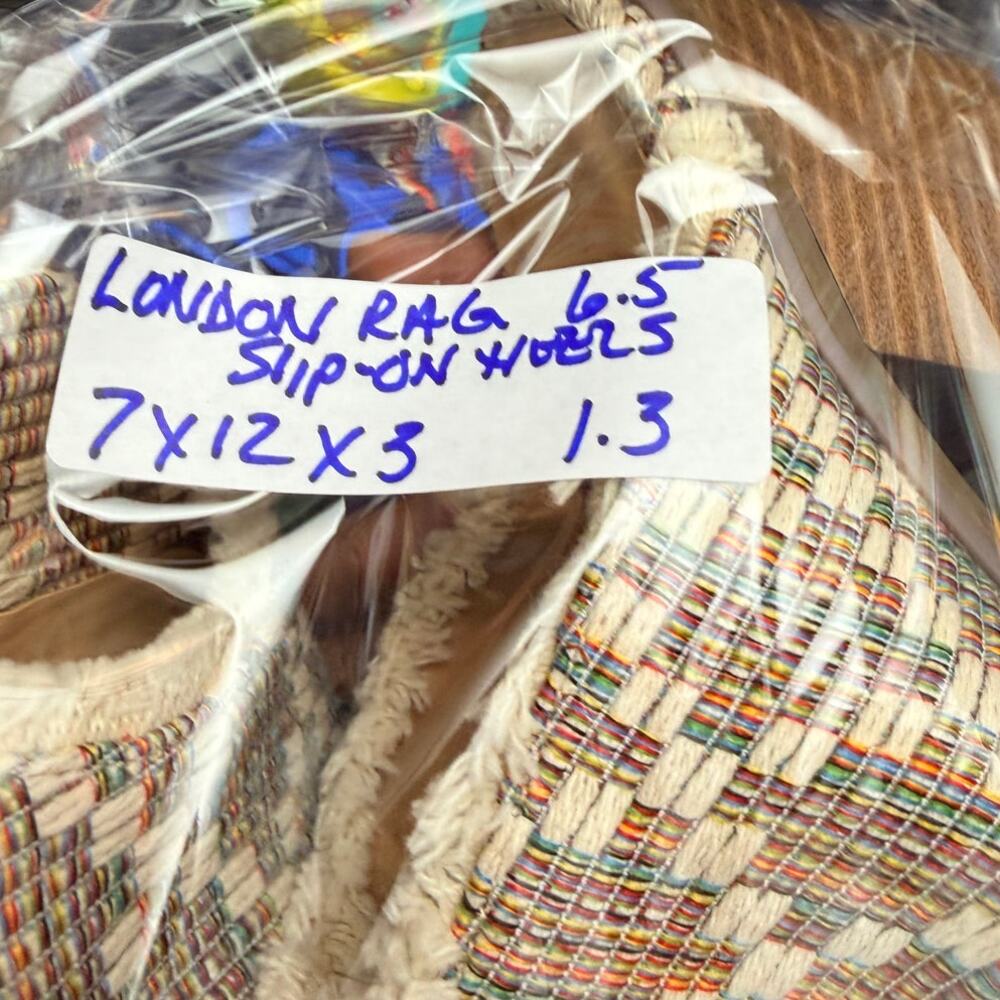 London Rag Maya Woven Textile Mule Heels Size 6.5 - Picture 9 of 9